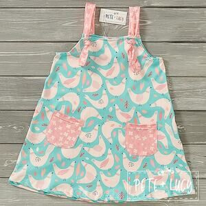 PETE + LUCY Charming Country Chicken Adjustable Dress Girls Size 5